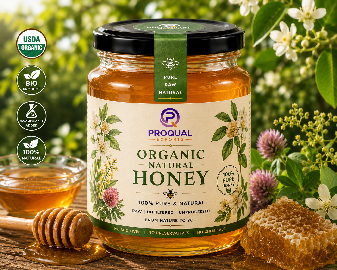 Organic Natural Honey Exporter India